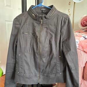 Express Women's Dark Gray Utility Jacket